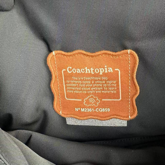 Coach Coachtopia Loop Puffy Wavy Dinky Shoulder Bag Black Rainbow CQ859 NWT - Picture 10 of 12